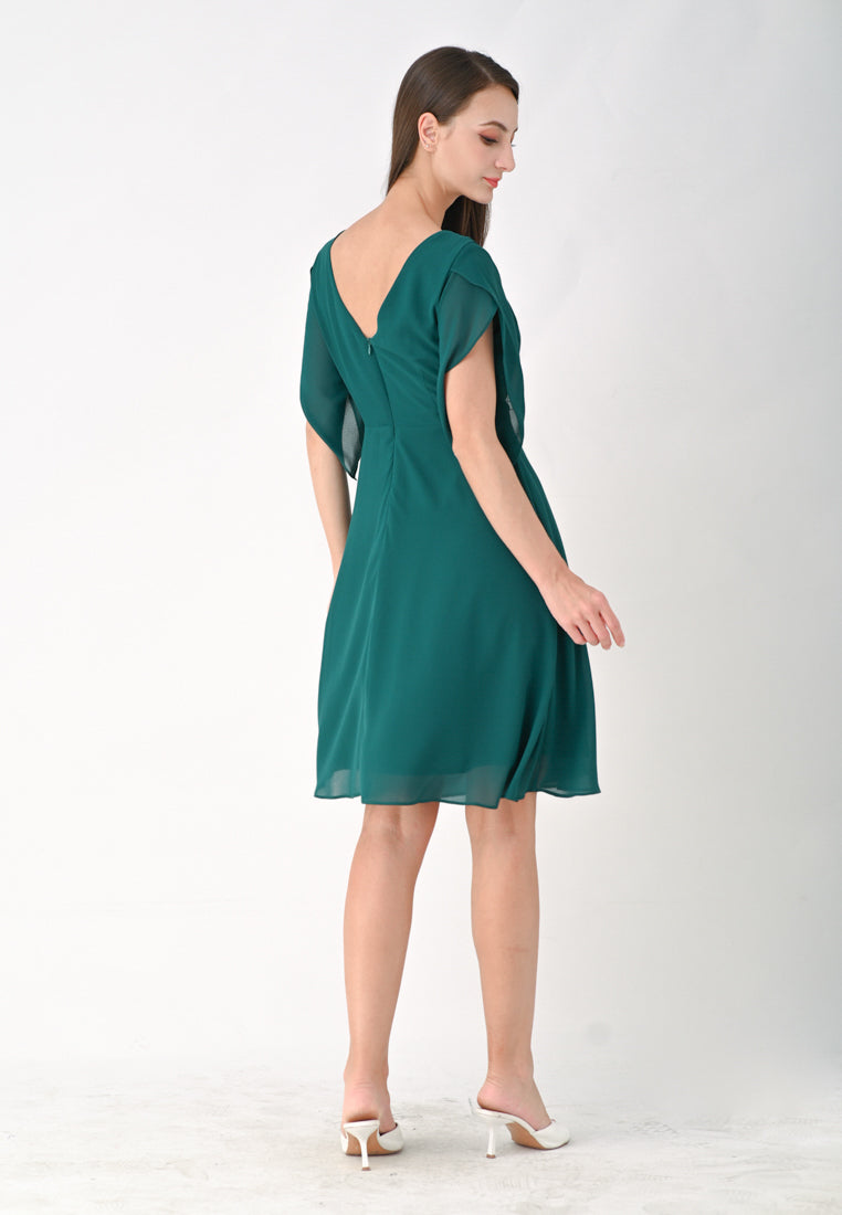 BebeButterfly Chiffon Mini Dress