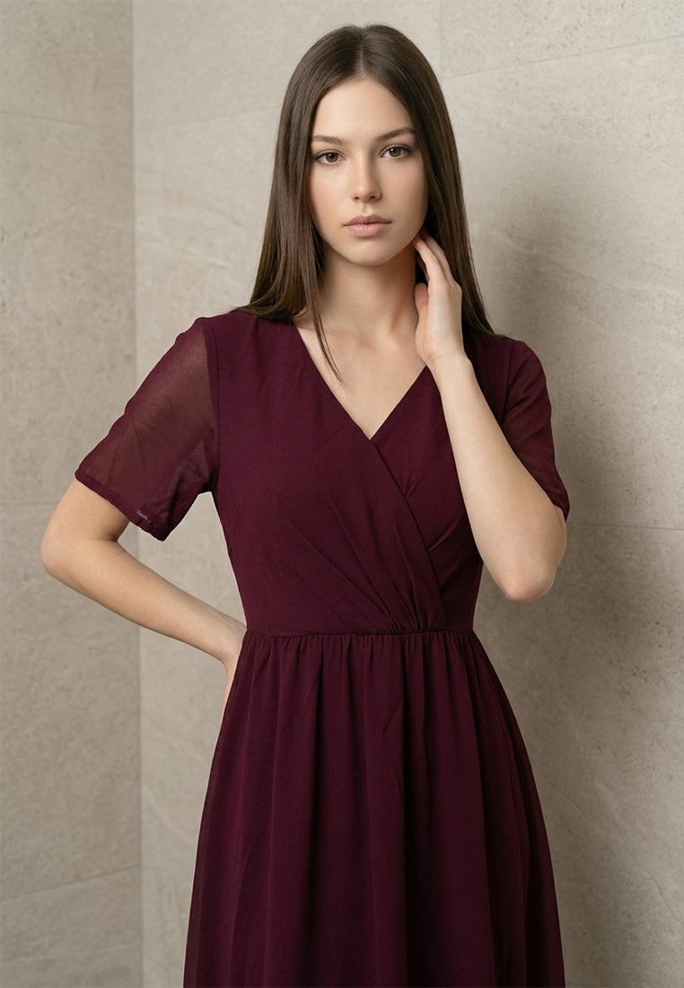 BebeButterfly Short Sleeve Dress