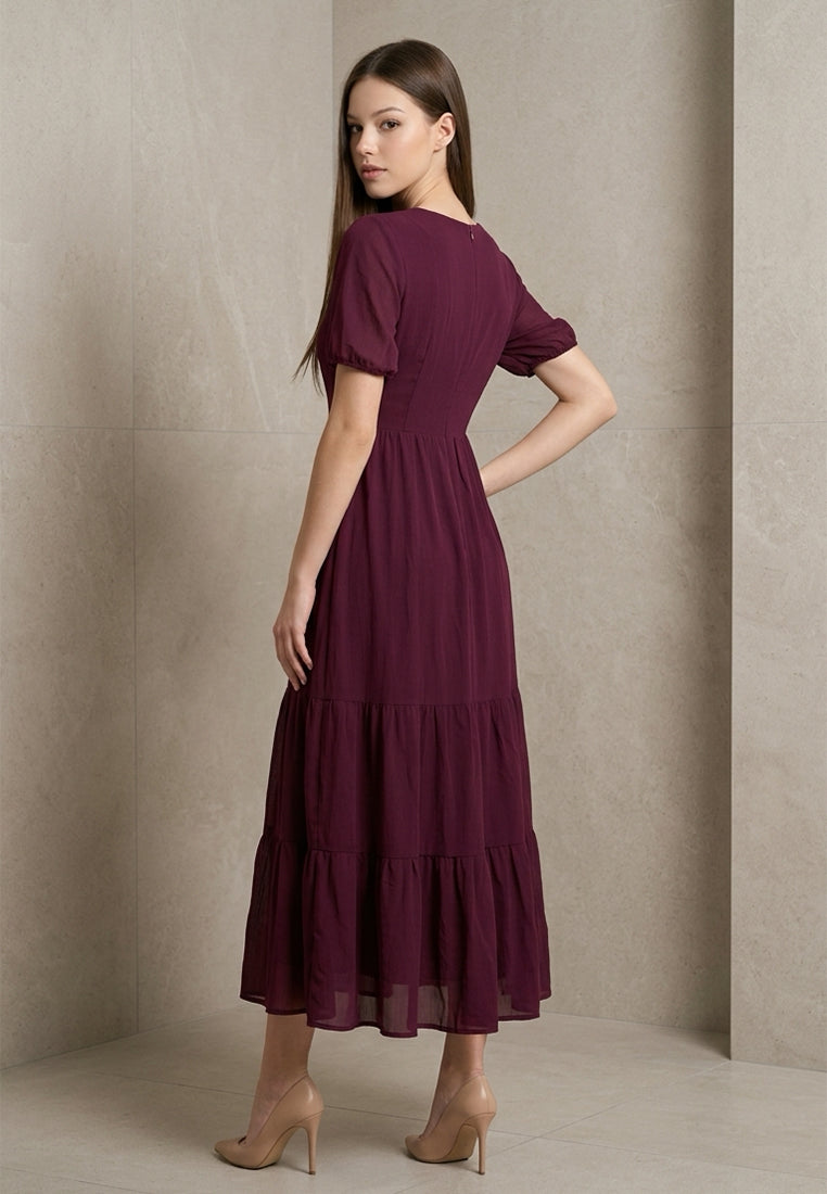BebeButterfly Short Sleeve Dress