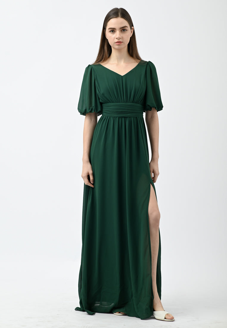 BebeButterfly Sleeve Maxi Dress