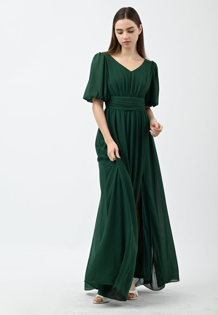 BebeButterfly Sleeve Maxi Dress