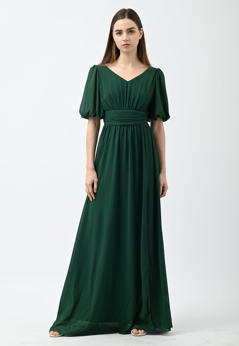 BebeButterfly Sleeve Maxi Dress