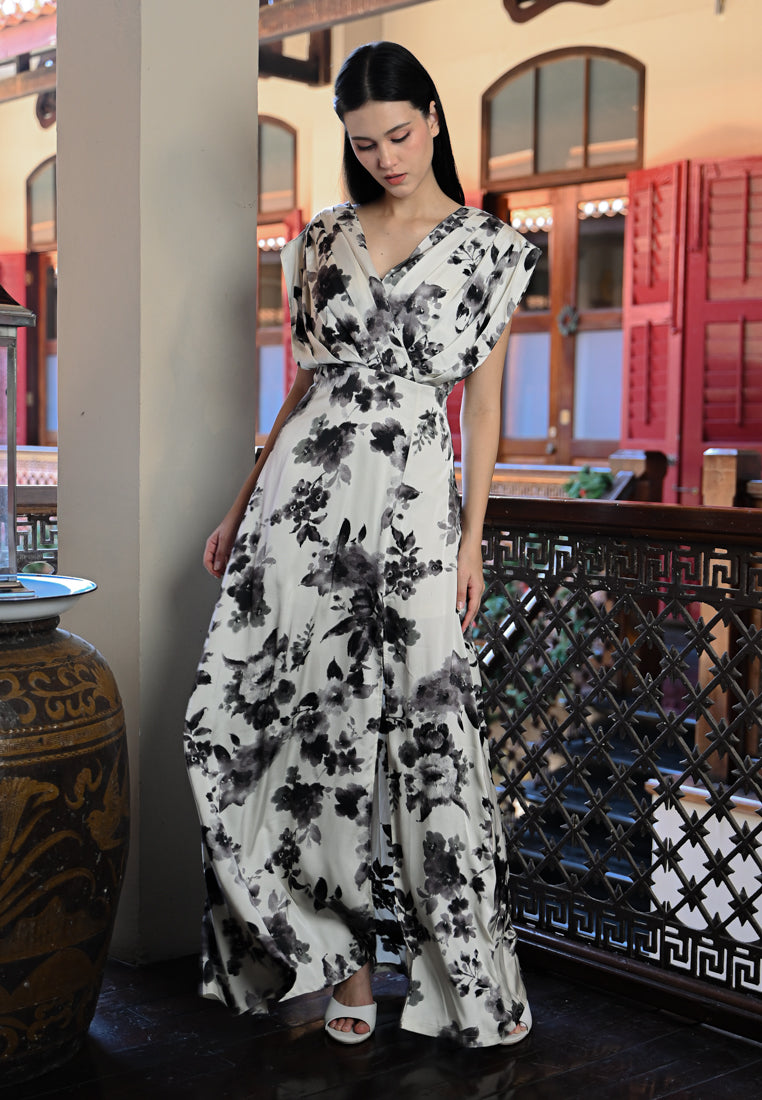 BebeButterfly Floral Maxi Dress