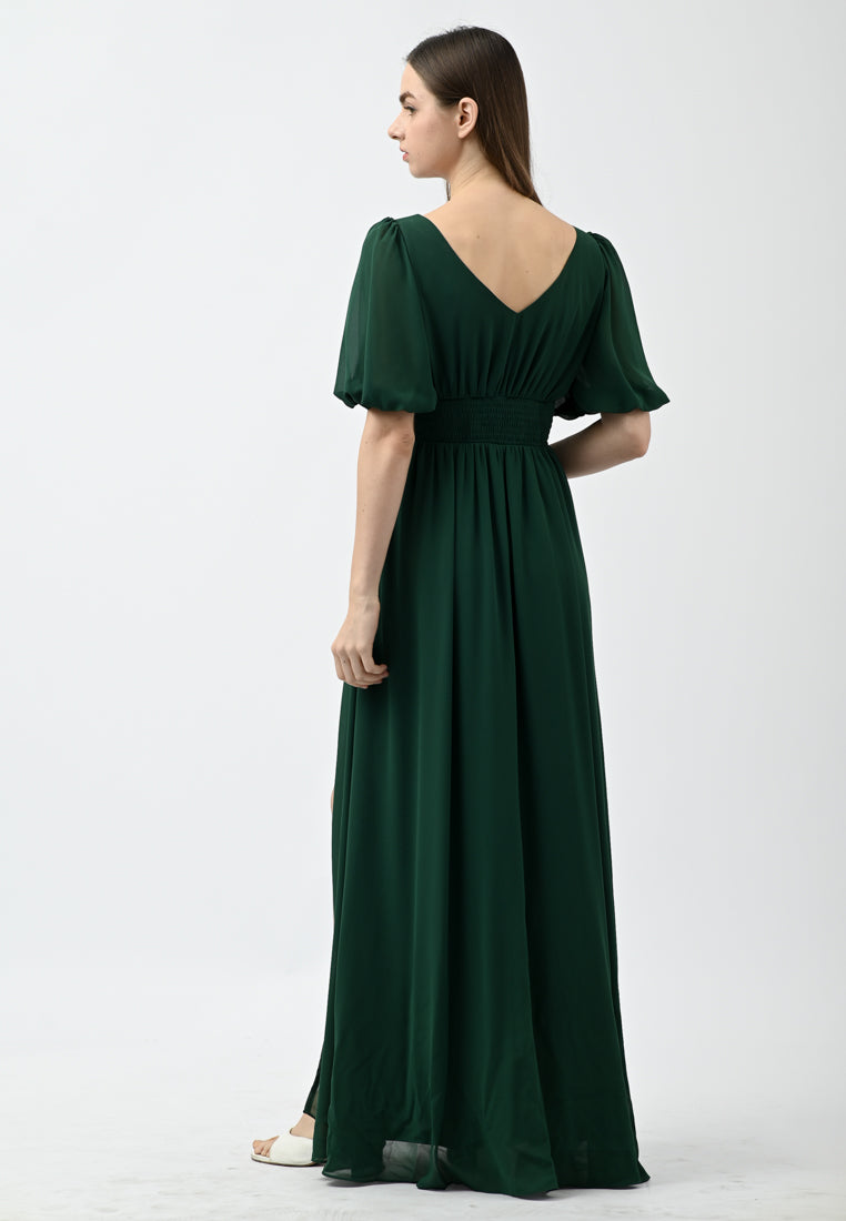 BebeButterfly Sleeve Maxi Dress