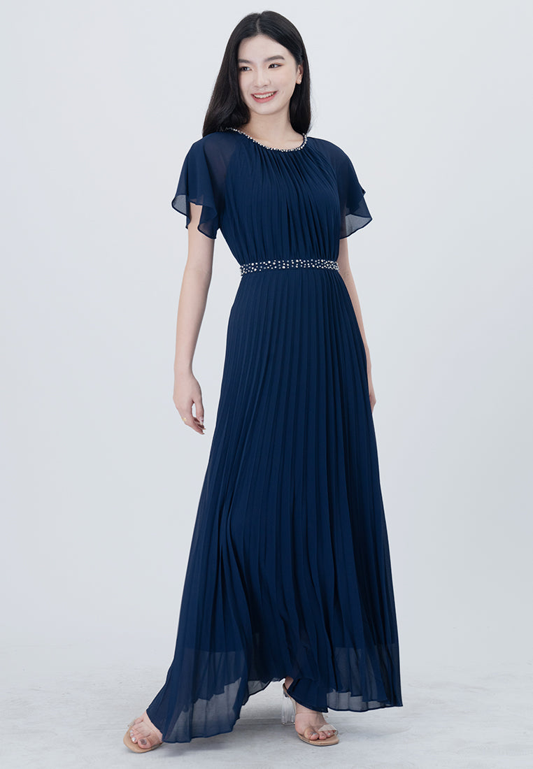 BebeButterfly  Sequins Maxi Dinner Dress