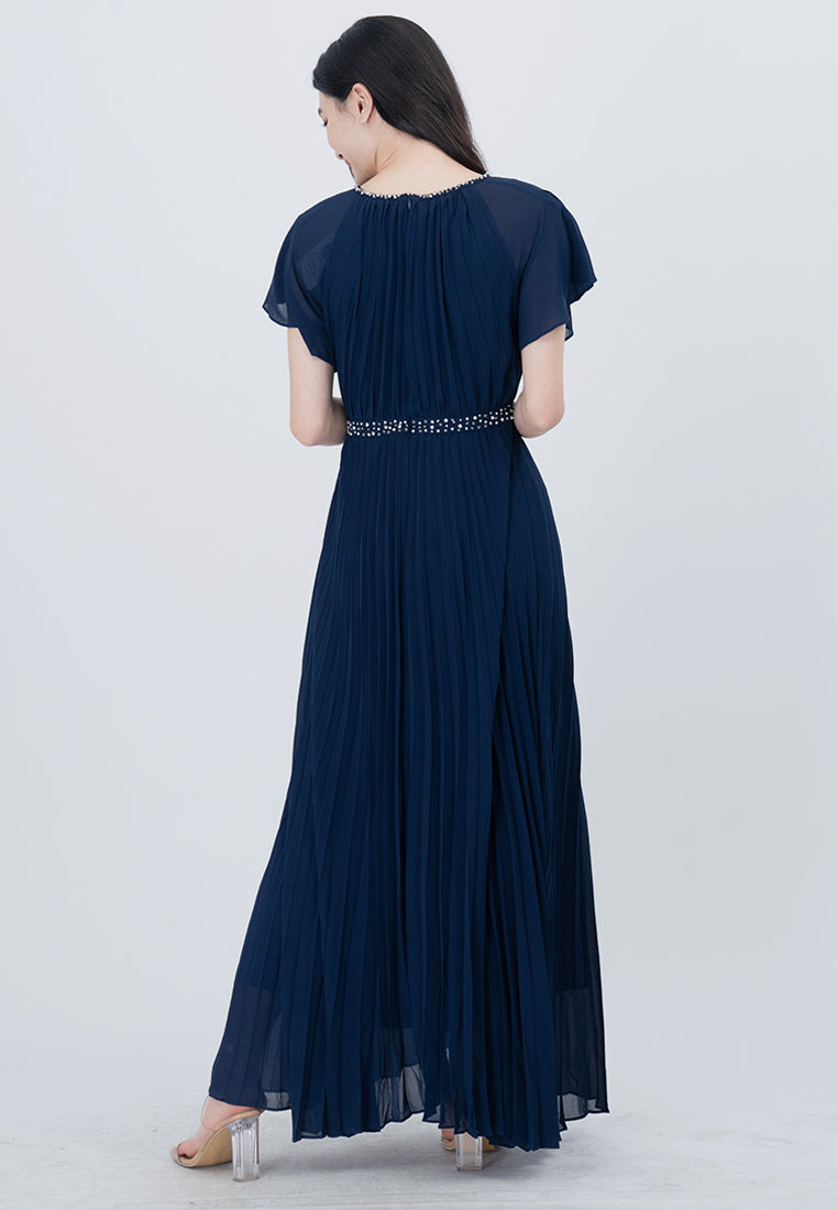 BebeButterfly  Sequins Maxi Dinner Dress