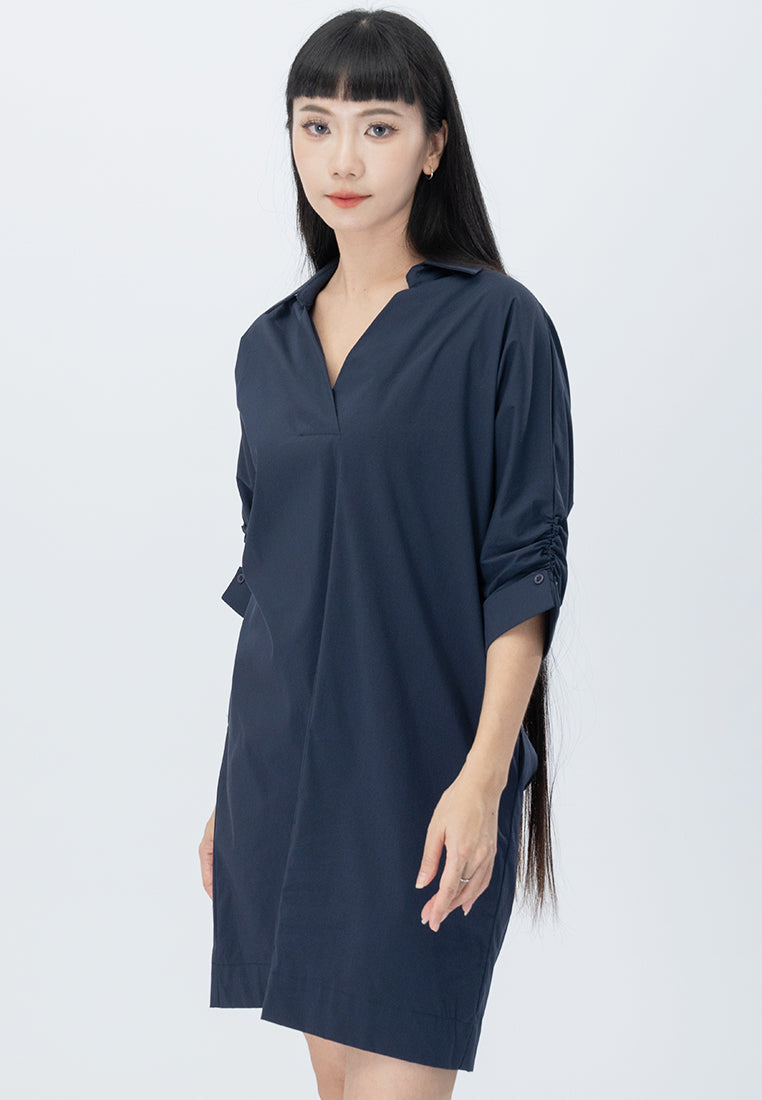 BebeButterfly Sleeve V-Neckline Mini Dress