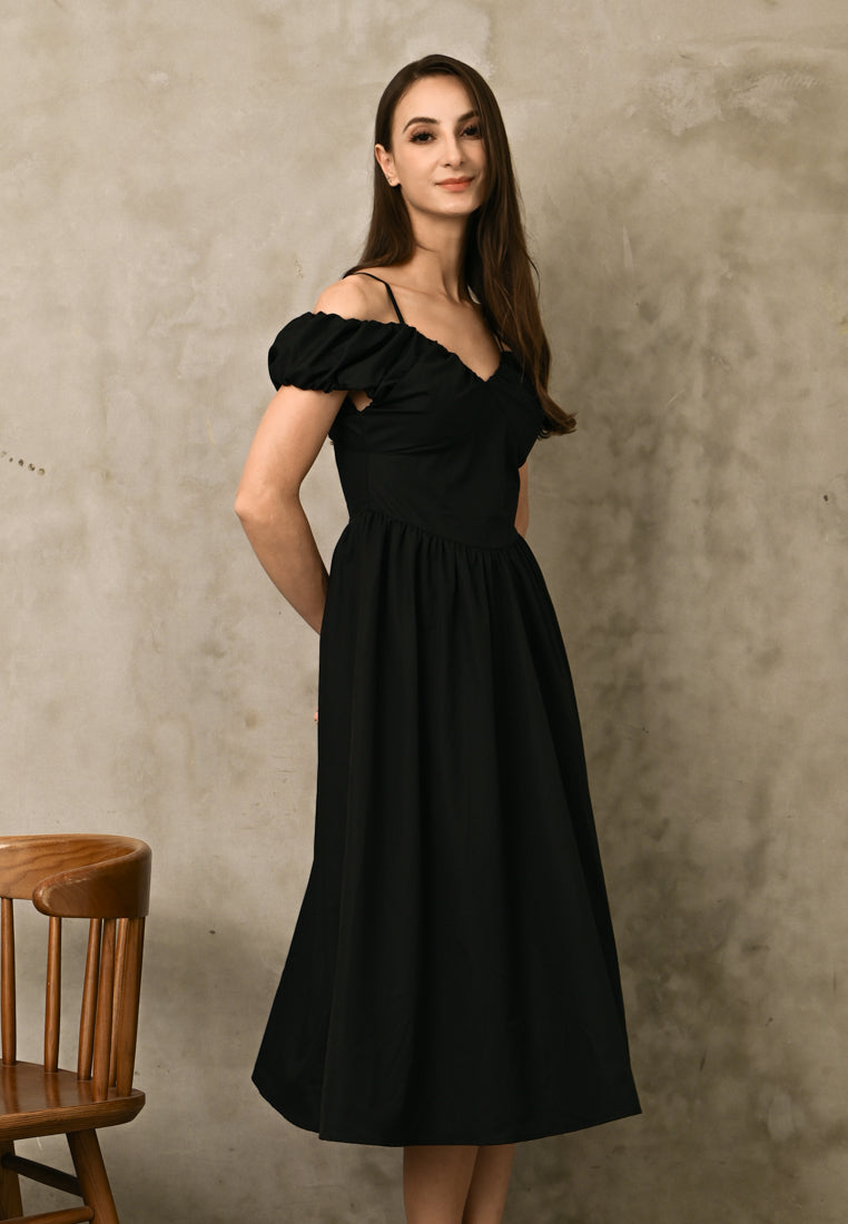 BebeButterfly Cold-shoulder Dress