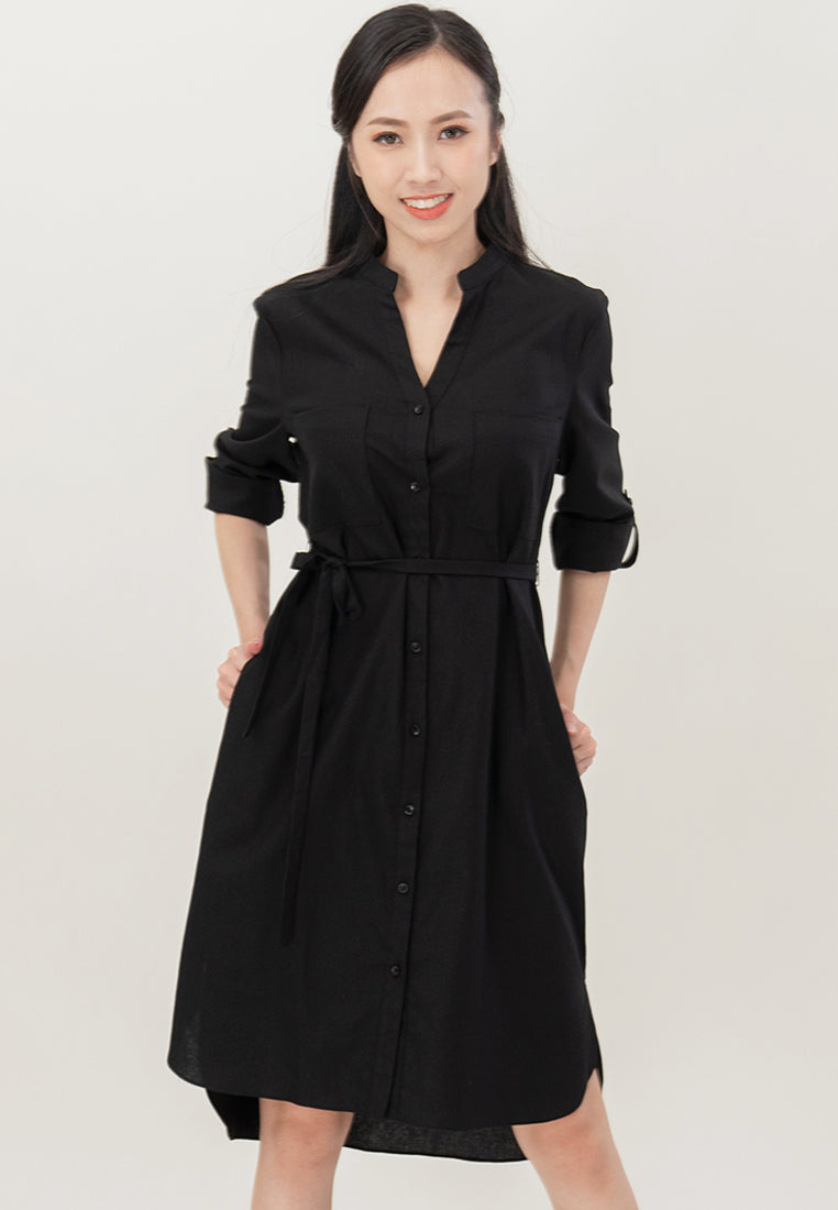 BebeButterfly 3/4 Sleeve Mini Dress