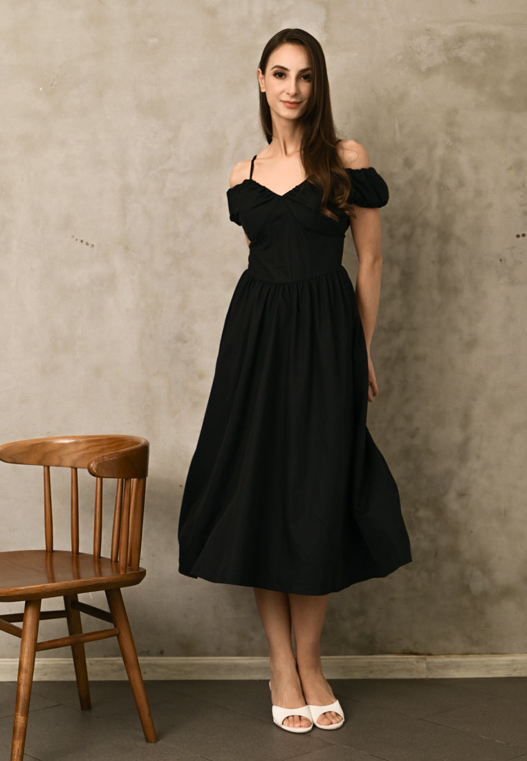 BebeButterfly Cold-shoulder Dress