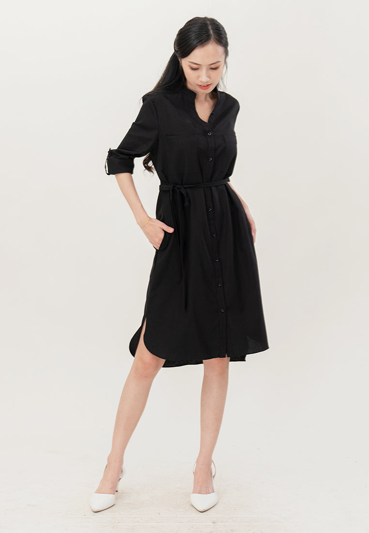 BebeButterfly 3/4 Sleeve Mini Dress