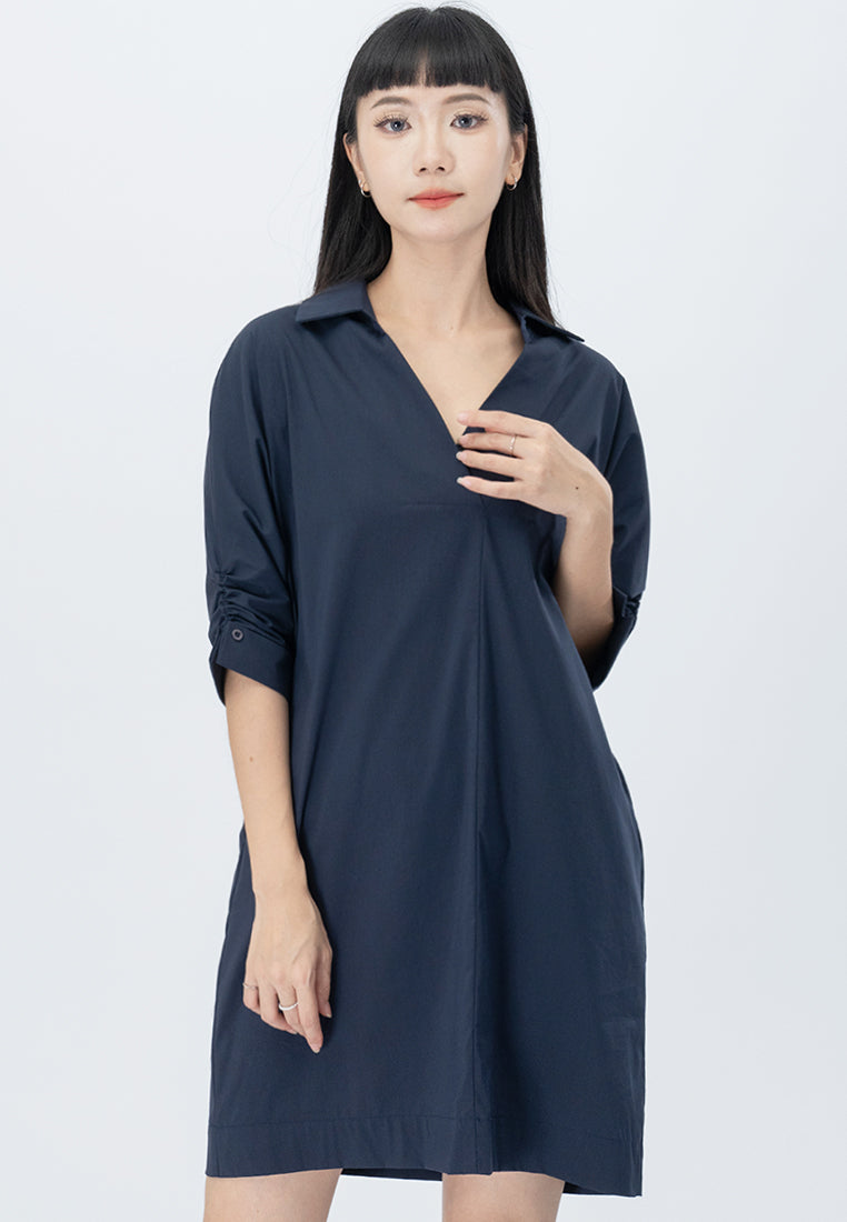 BebeButterfly Sleeve V-Neckline Mini Dress
