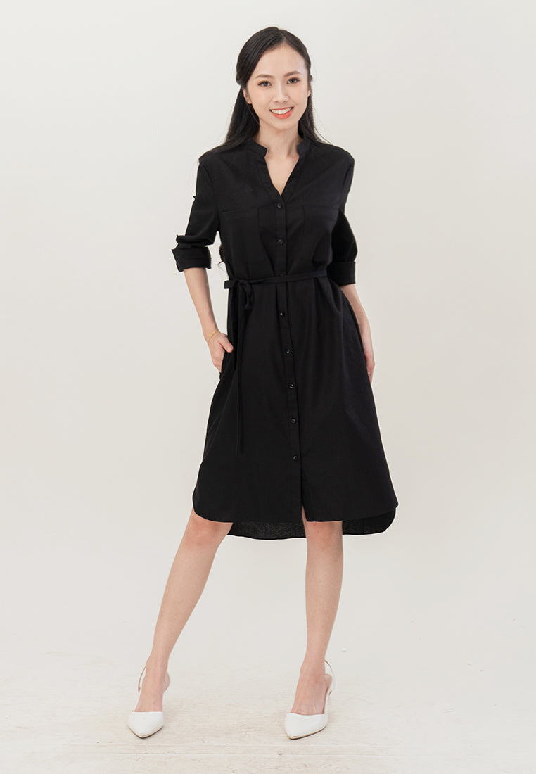 BebeButterfly 3/4 Sleeve Mini Dress