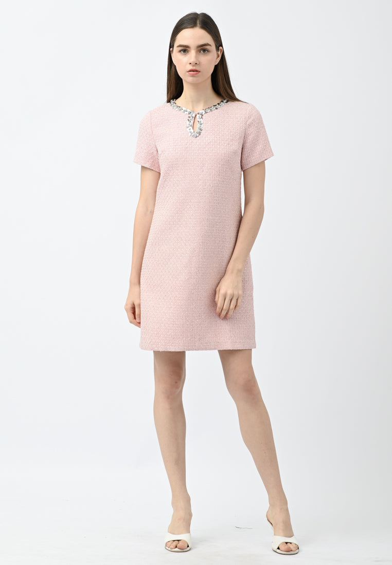 BebeButterfly Tweed Mini Dress