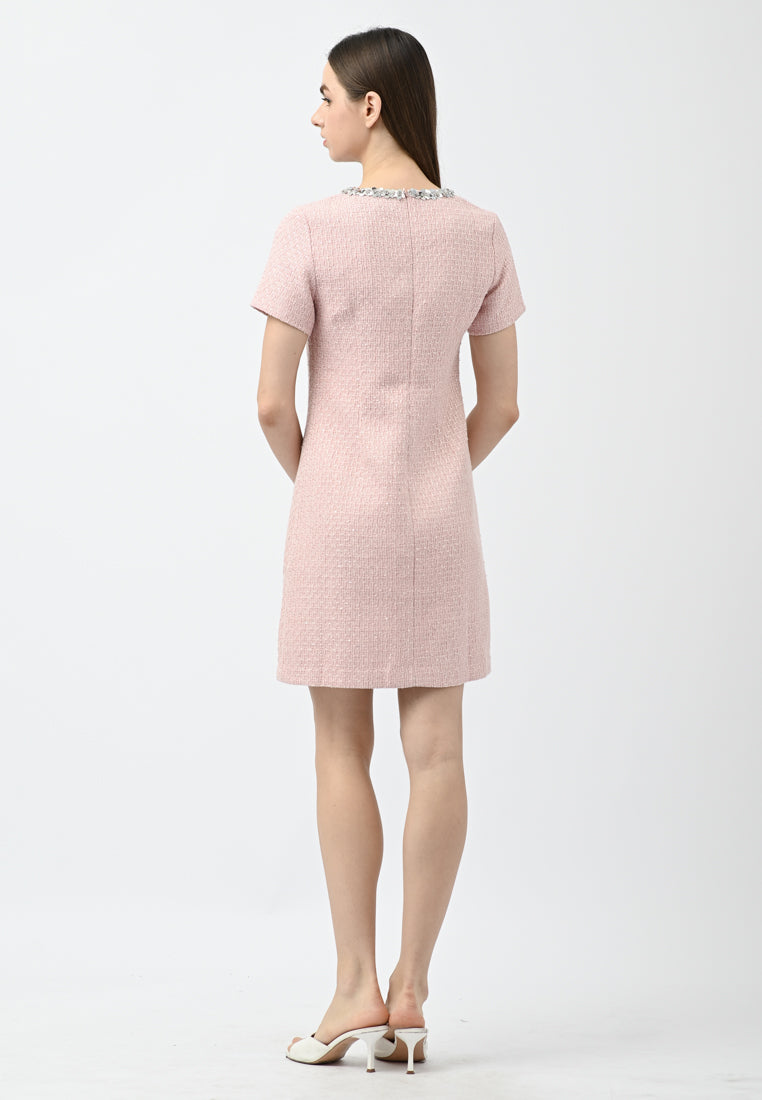 BebeButterfly Tweed Mini Dress