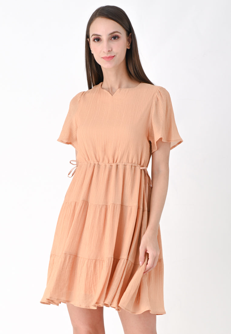 Plain B. Adjustable Waistline Mini Dress