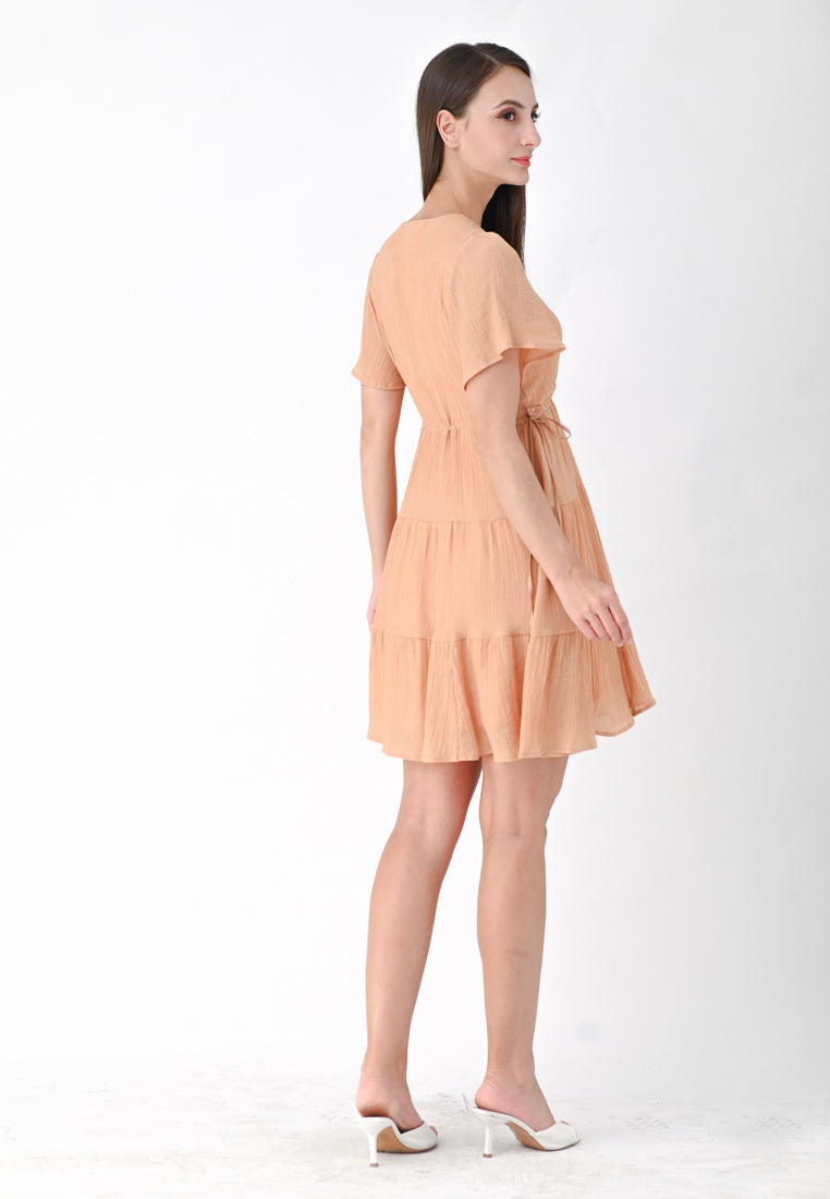 Plain B. Adjustable Waistline Mini Dress