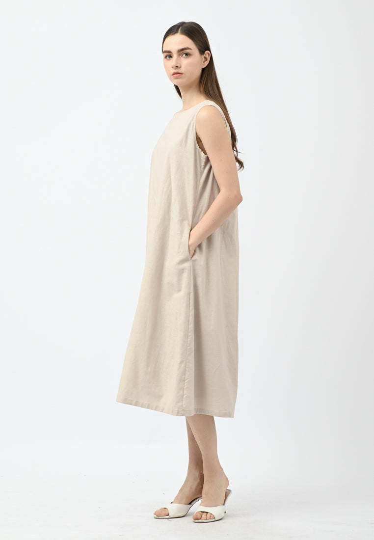 Plain B. Sleeveless Linen Dress