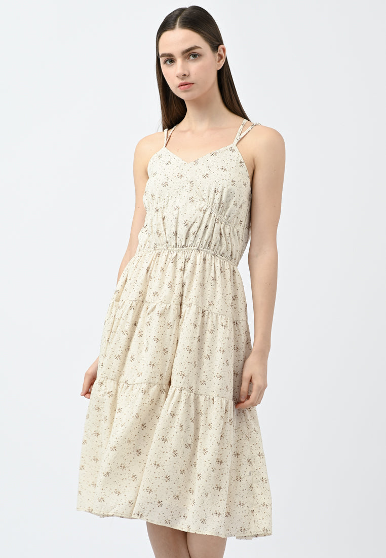 Plain B. Strap Floral Dress
