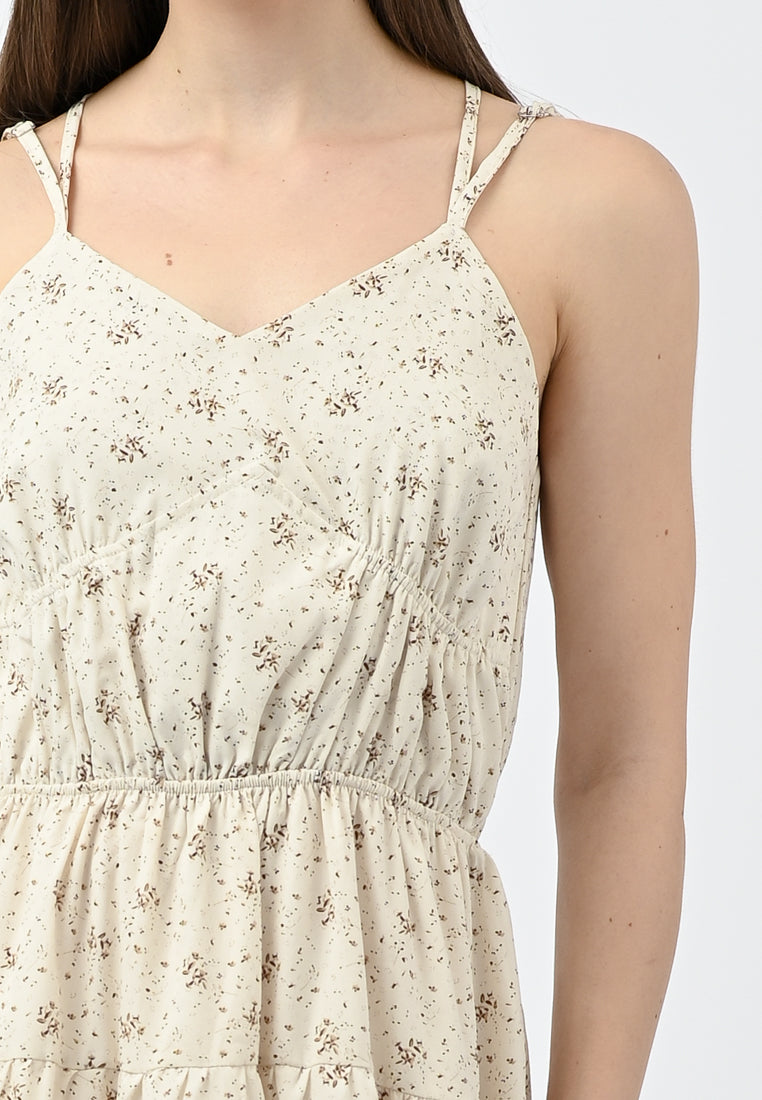 Plain B. Strap Floral Dress