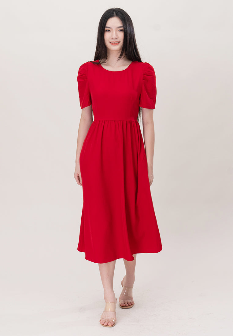 Plain B. Cross Back Midi Dress