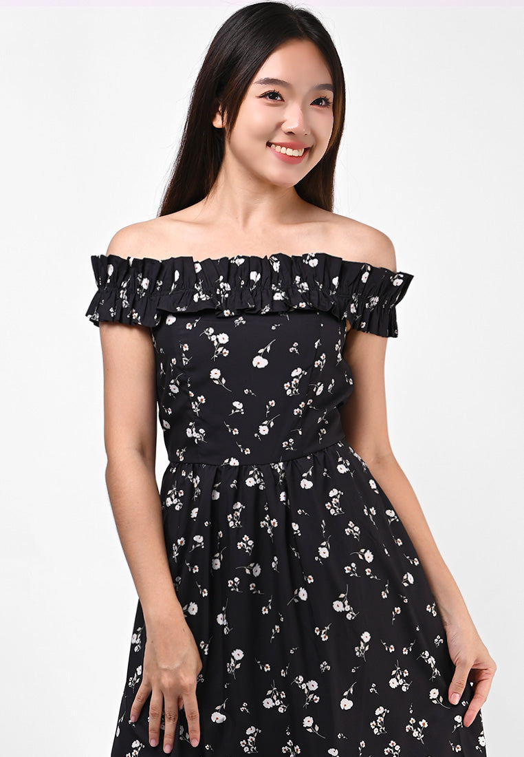 Plain B. Off-Shoulder Dress
