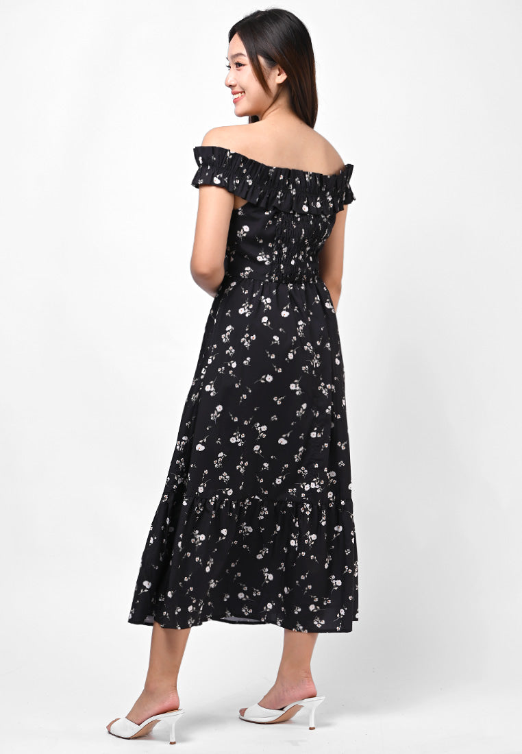 Plain B. Off-Shoulder Dress