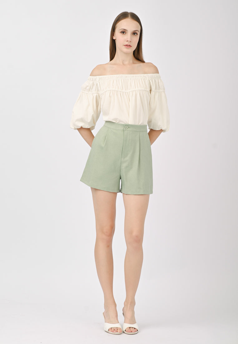 Plain B. Off Shoulder Top