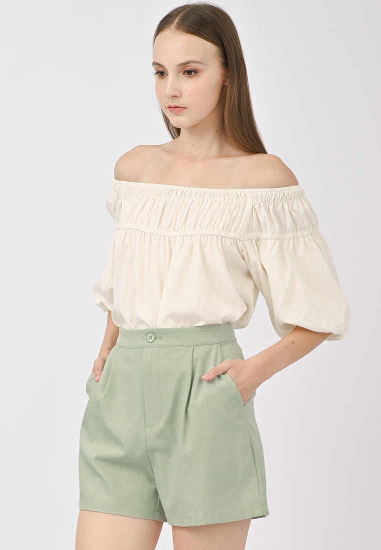 Plain B. Off Shoulder Top