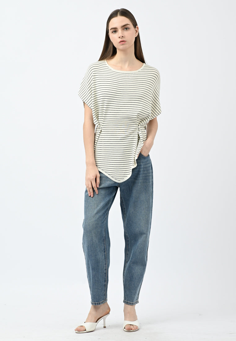 Plain B. Stripe Oversized Knit Top