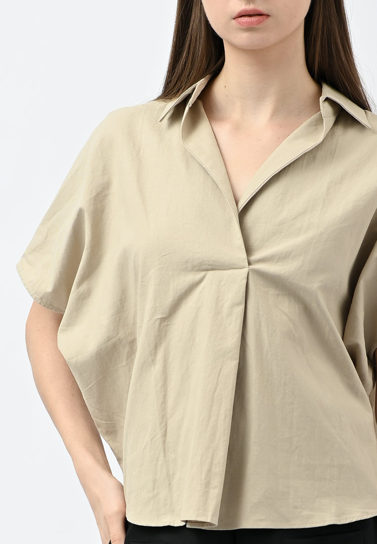 Plain B. Collar Shirt