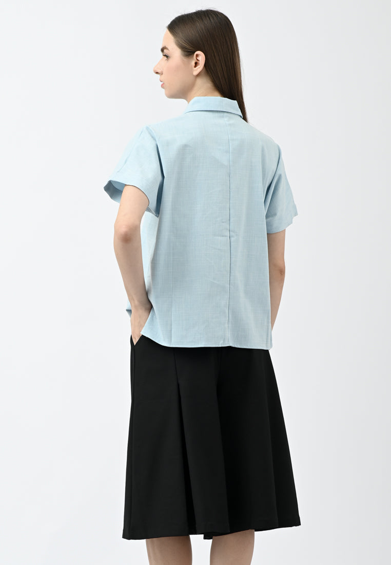 Plain B. Collar Shirt