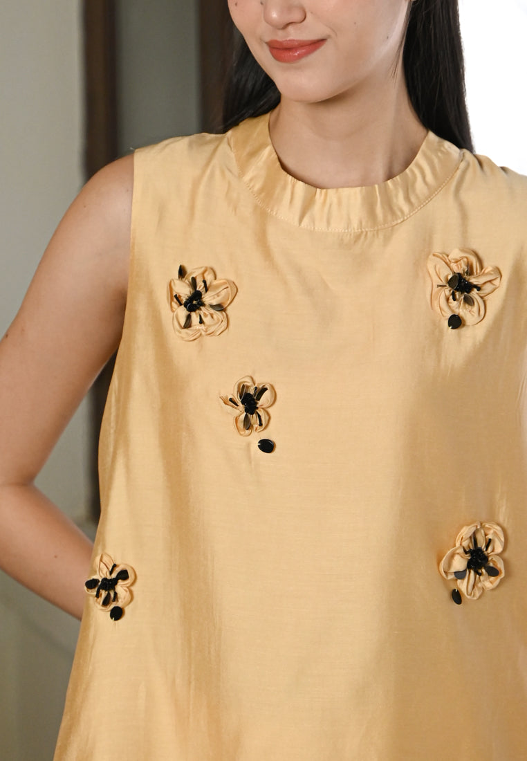 Plain B. Round Neck Floral Shirt