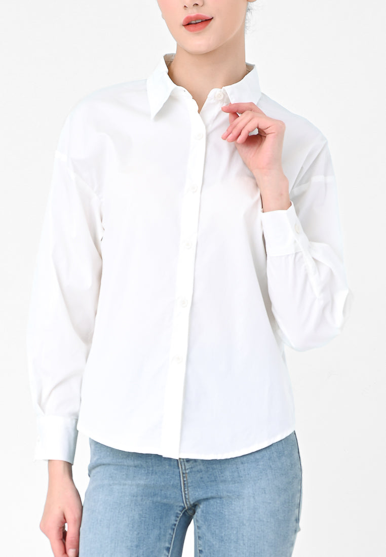 Plain B. Long Sleeve Blouse
