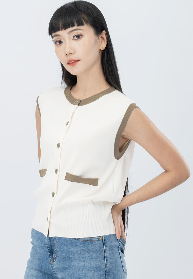 Plain B. Knitted Oversize Top