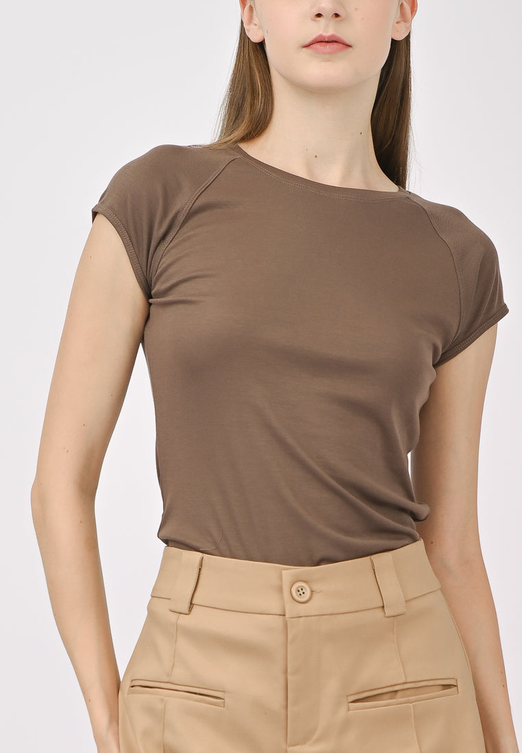 Plain B. Cap Sleeve T-Shirt
