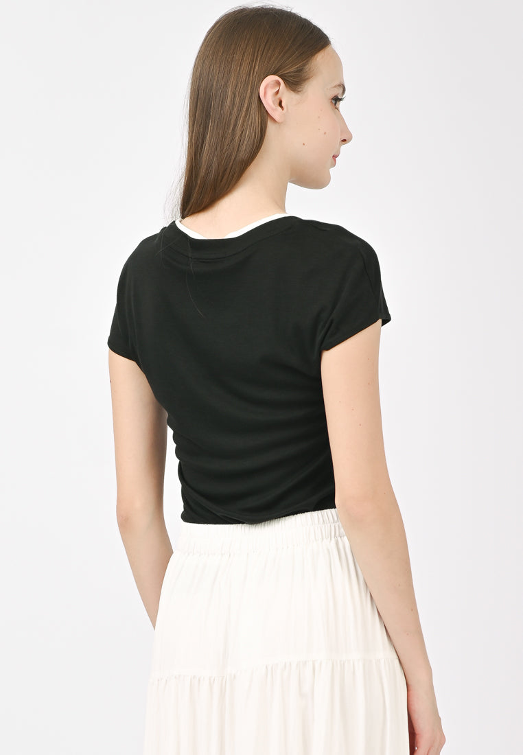 Plain B. Wide-Neck T-Shirt