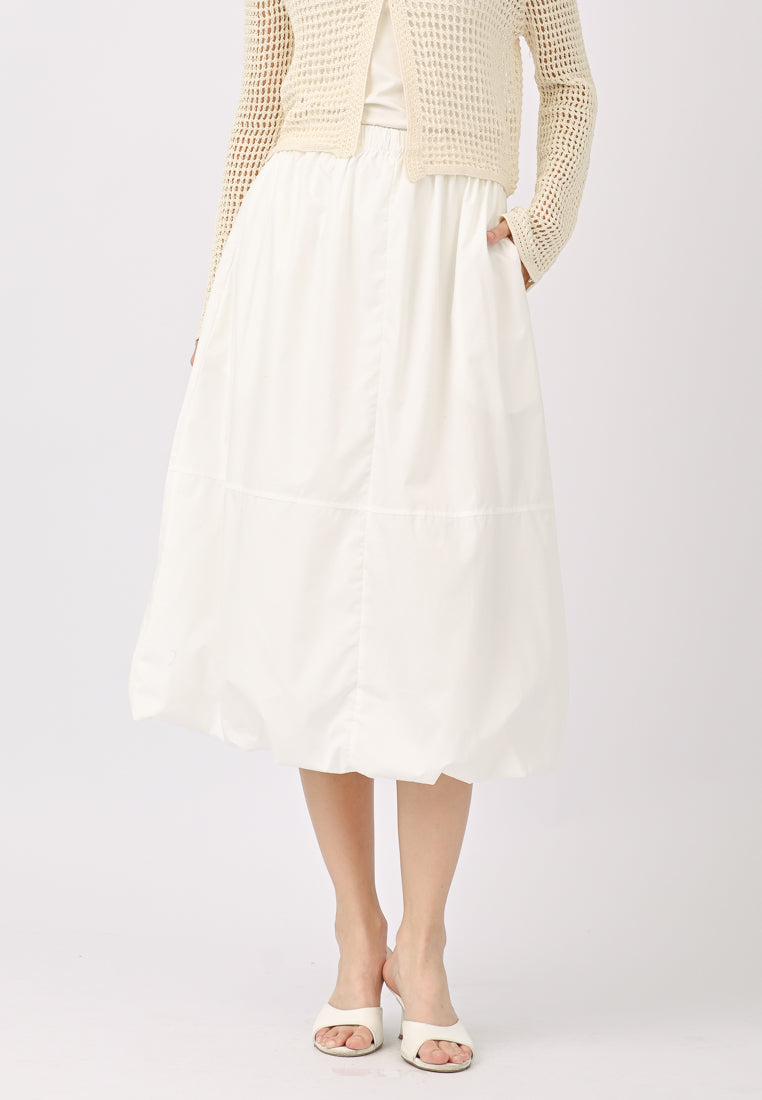 Plain B. Stretchable Midi Skirt
