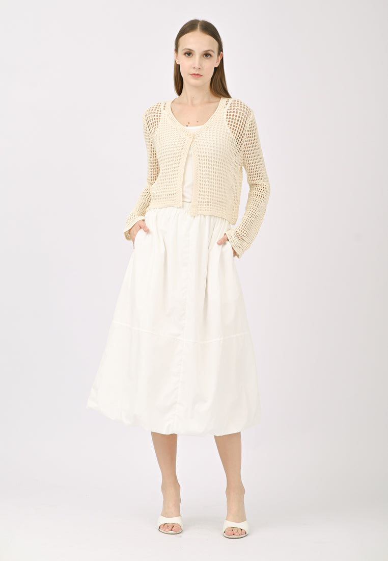 Plain B. Stretchable Midi Skirt