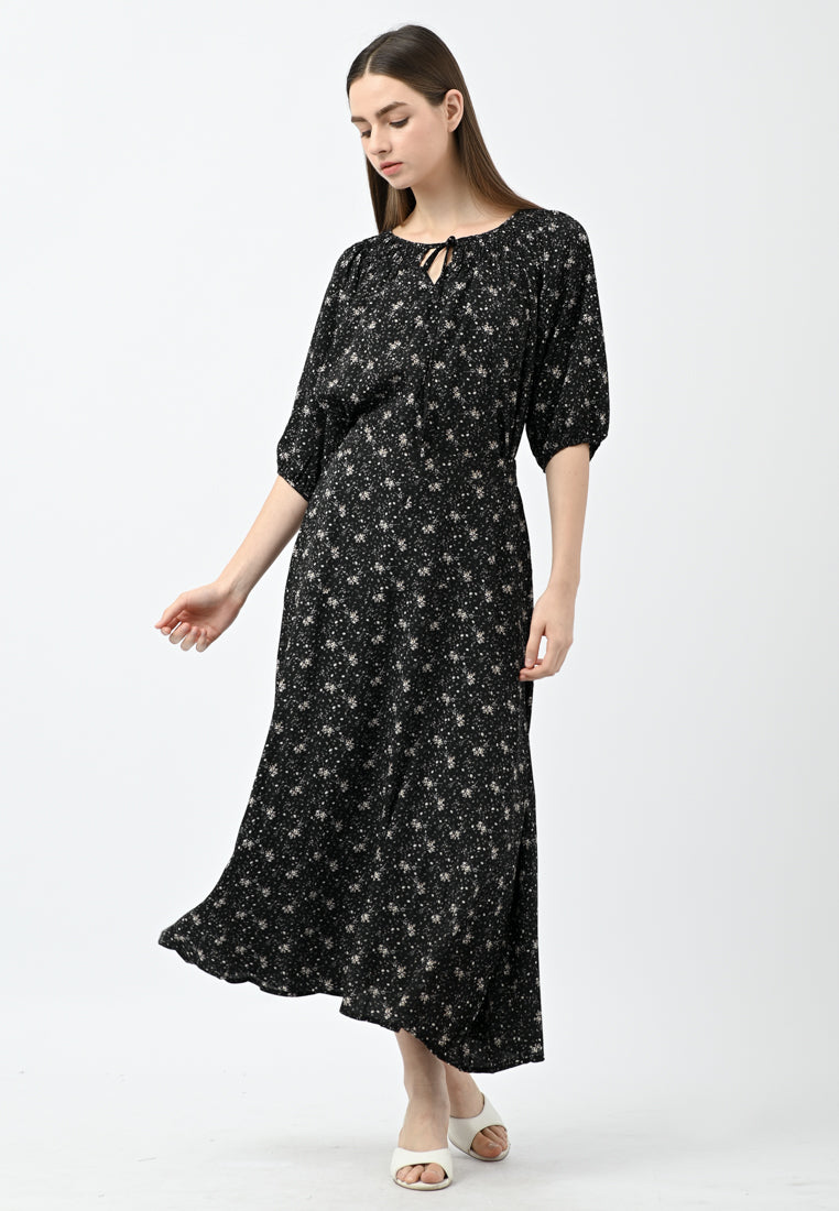 Plain B. Floral Midi Skirt