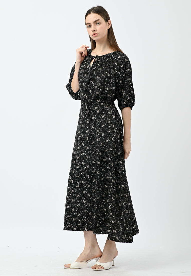Plain B. Floral Midi Skirt