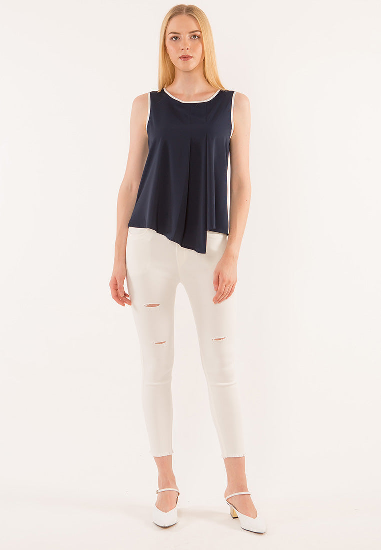 Plain B. Casual Legging with Holes
