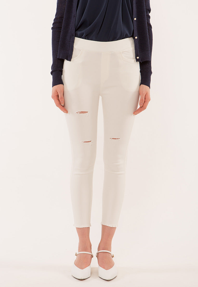Plain B. Casual Legging with Holes