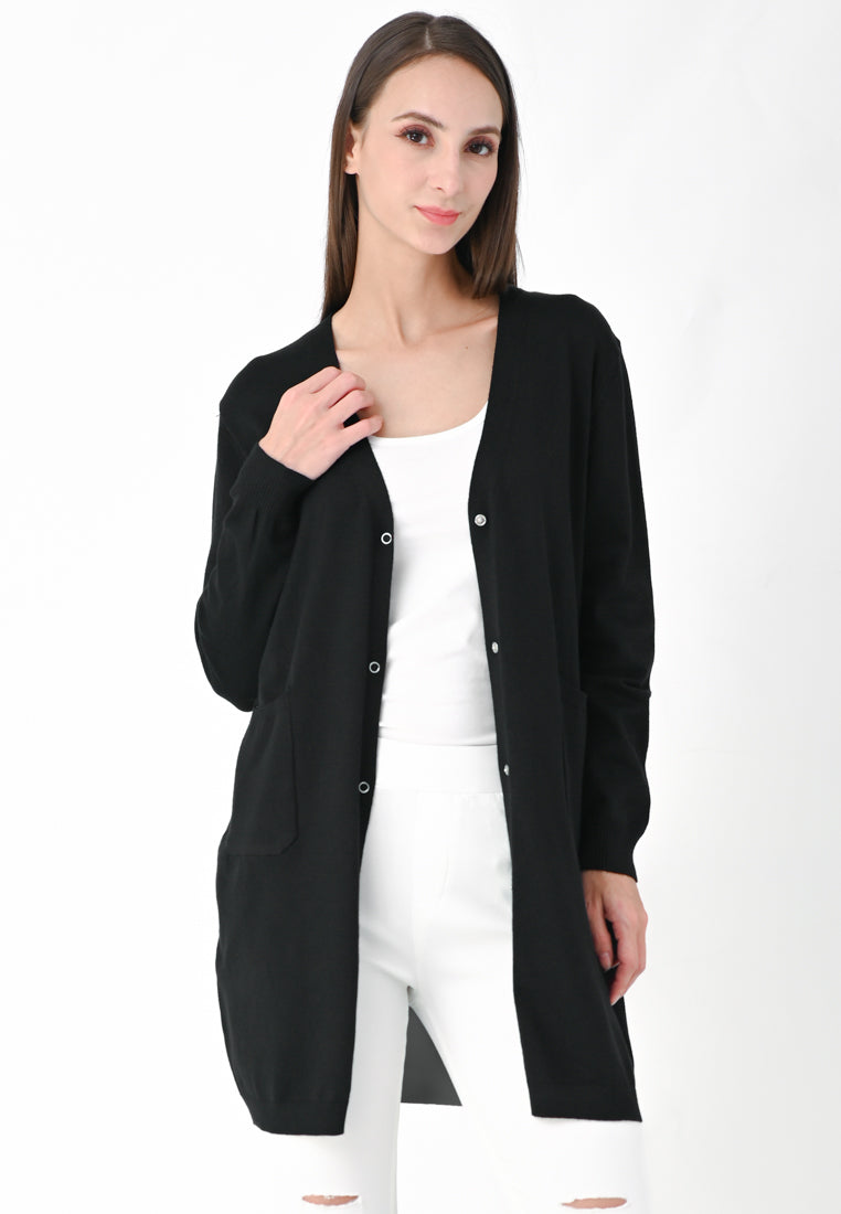 Plain B. Long Knit Cardigan