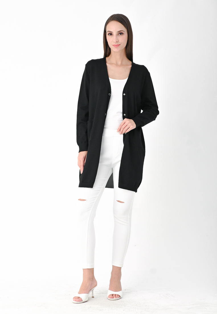 Plain B. Long Knit Cardigan