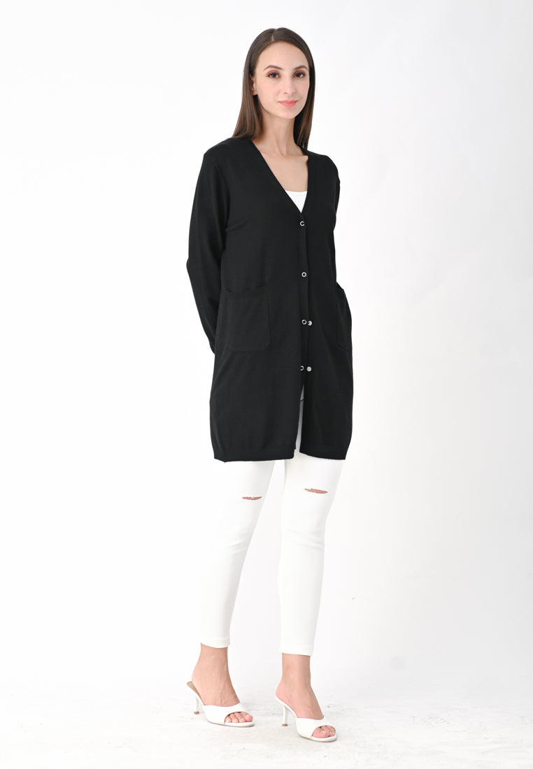 Plain B. Long Knit Cardigan