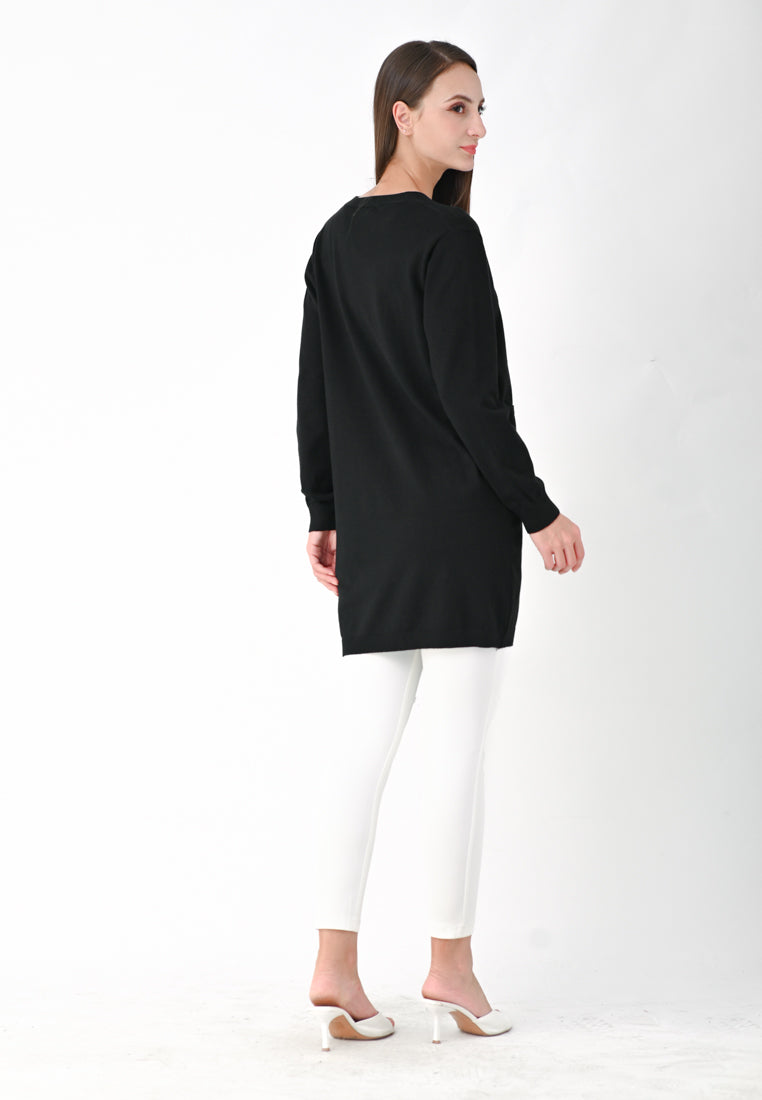 Plain B. Long Knit Cardigan