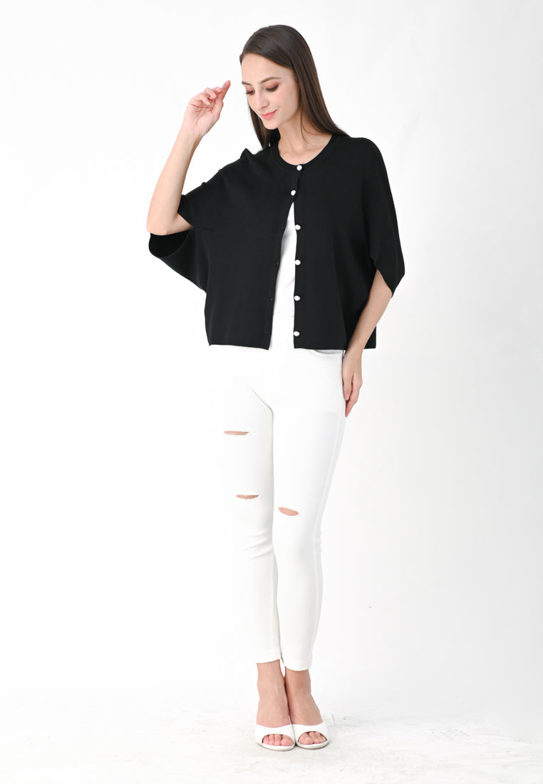 Plain B. Relaxed Fit Knit Cardigan