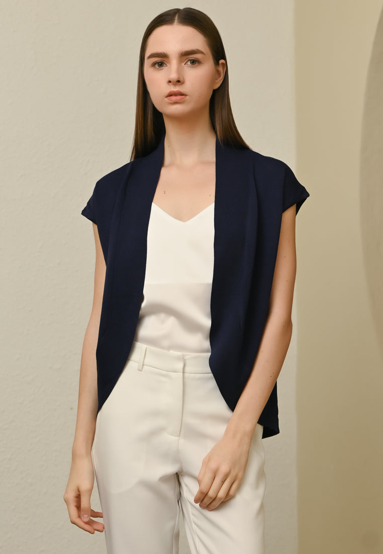 Plain B. Sleeveless Knit Cardigan