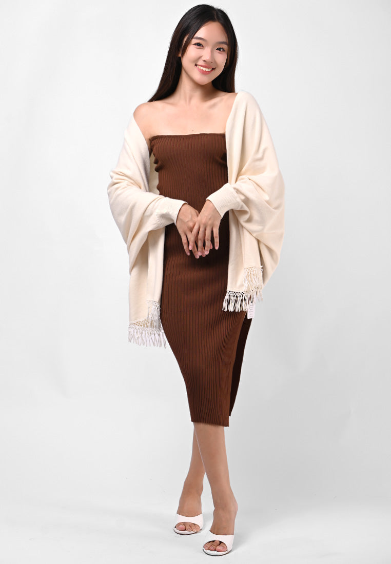 Plain B. Tassel Cardigan